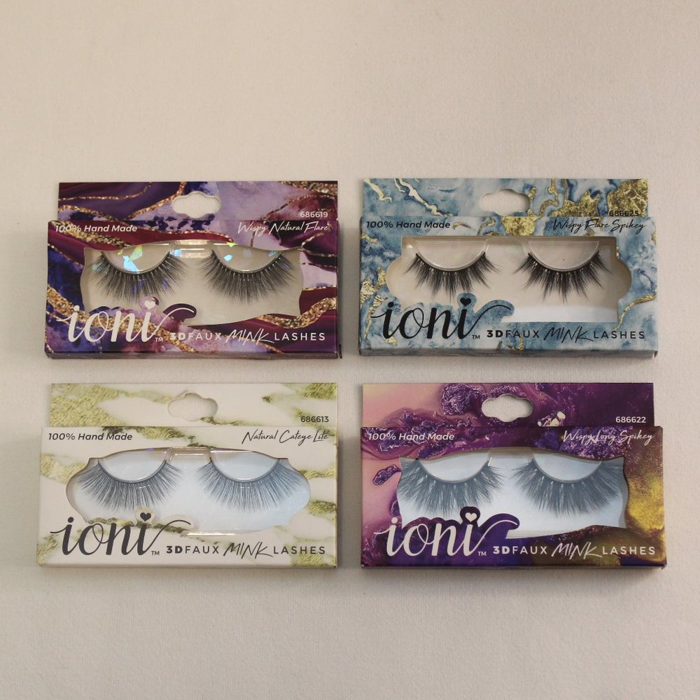 Ioni 3D Faux Mink Eyelashes Collection 4 Pack